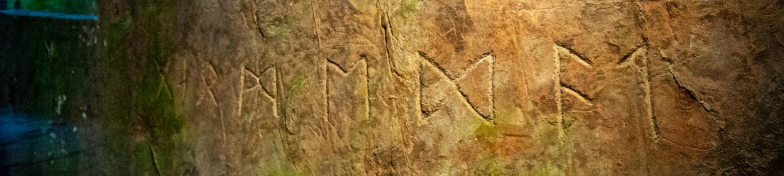 Picture of Runestone outside of Heavener, OK.